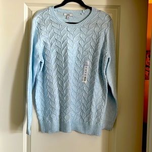 Croft and Barrow. Baby Blue. Cozy Sweater